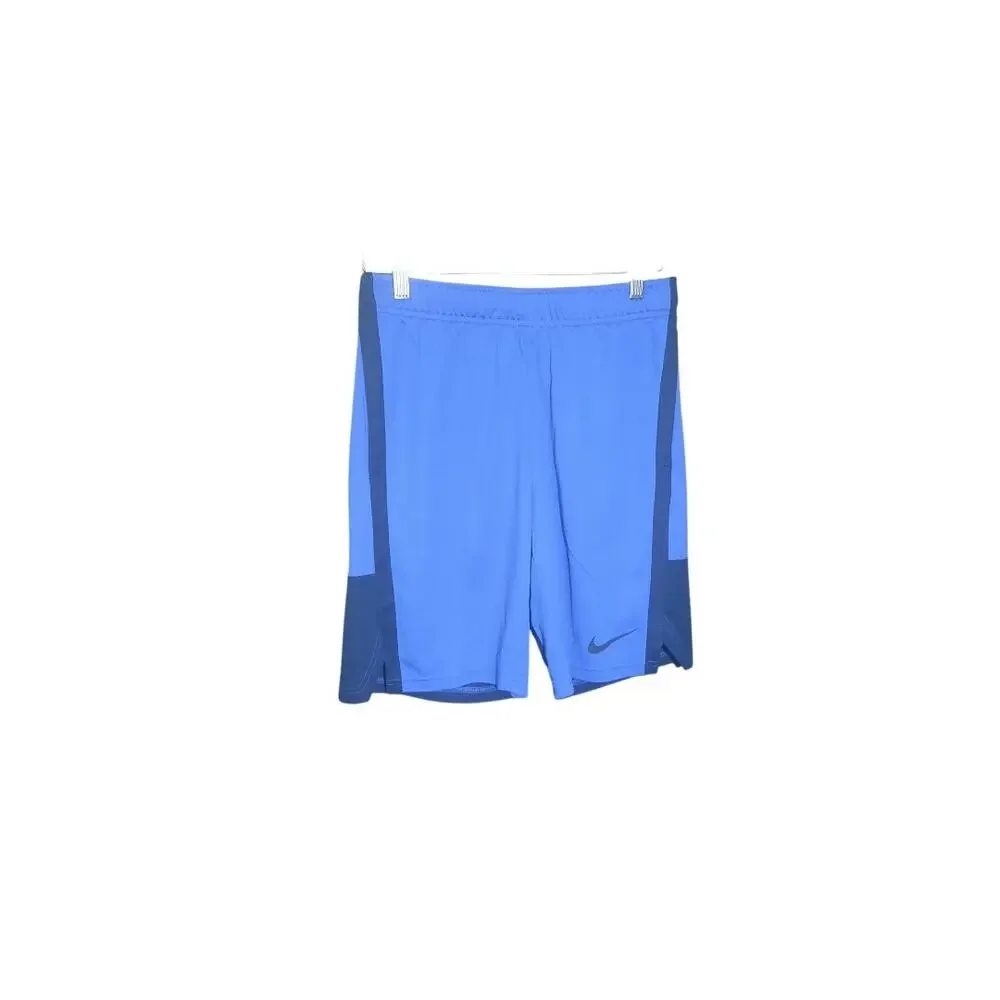 Nike Youth Blue Standard Fit Athletic Dri-Fit Shorts NWT Size Medium